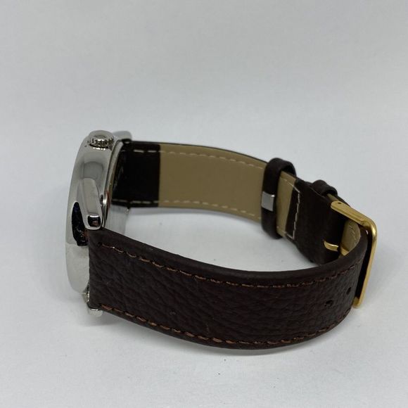 Fossil BQ2442 Men's Brown Leather Analog White Dial Quartz Genuine Watch W94 - Picture 9 of 12